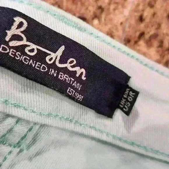 Boden Cropped Soho Skinny Jeans in Ripple (Blue) Sz 6 US /10 UK; T0115 - $75 - Picture 5 of 8